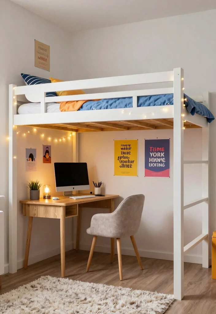 17 Bed With Bookshelf Ideas That Save Space Smartly - 1. The Classic Loft Bed 1