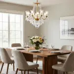 17 Glass Chandelier Dining Room Ideas With Luxe Shine