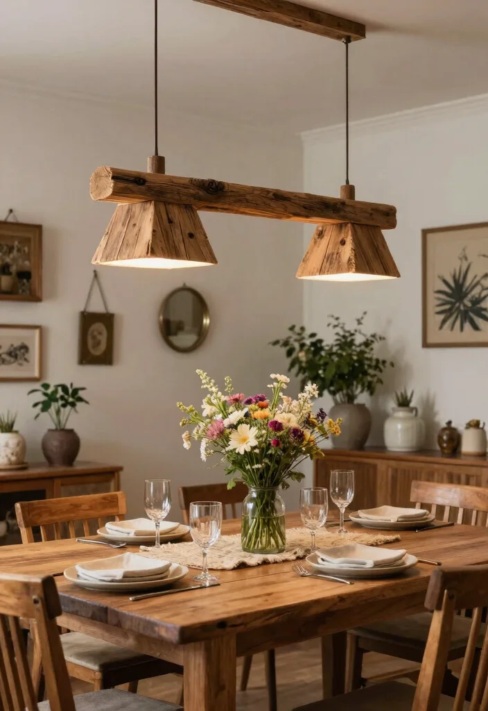 17 Pendant Ceiling Light Ideas That Feel Modern & Chic - 1. Reclaimed Wood Wonders 1