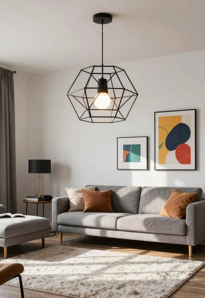 17 Pendant Ceiling Light Ideas That Feel Modern & Chic - 7. Geometric Designs 1