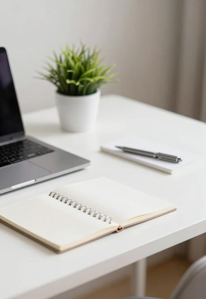 17 Programming Desk Setup Ideas That Boost Focus - 1. Minimalist Magic 1