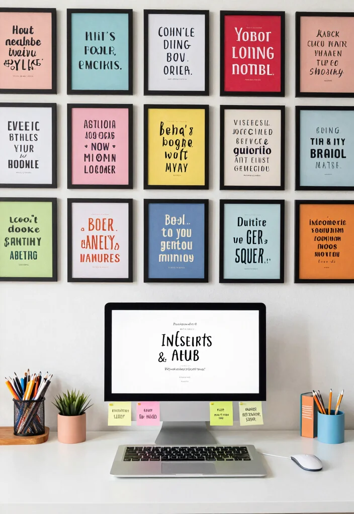 17 Programming Desk Setup Ideas That Boost Focus - 14. Inspirational Quotes 1