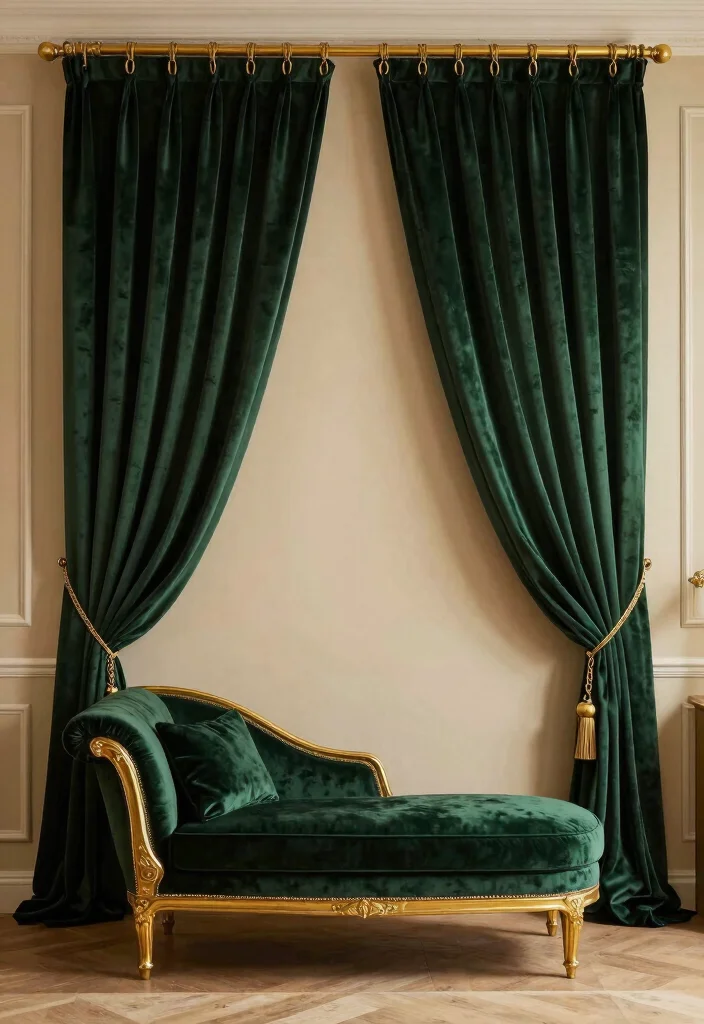 18 Curtains With Rings Ideas for an Elegant Finish - 5. Luxurious Velvet Curtains 1