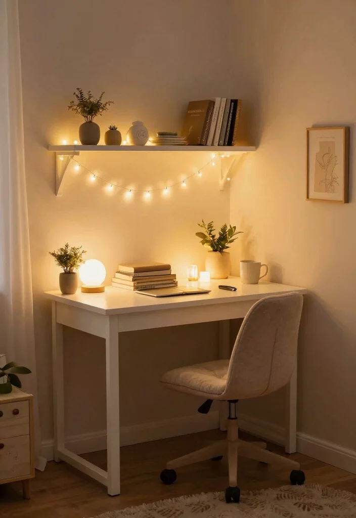 18 Girl Desk Setup Ideas That Look Cute & Organized - 10. Cozy Corner 1