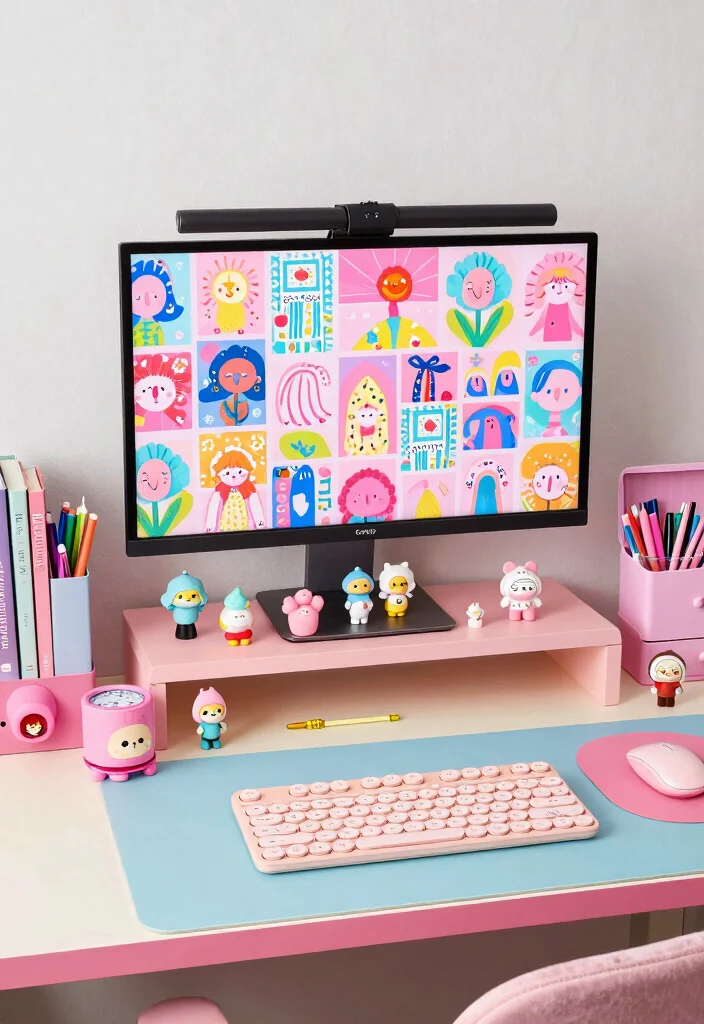 18 Girl Desk Setup Ideas That Look Cute & Organized - 12. Whimsical Wonderland 1