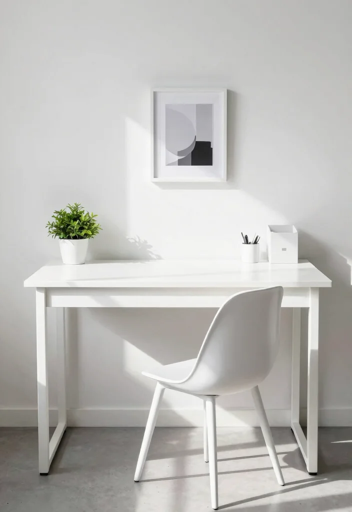 18 Girl Desk Setup Ideas That Look Cute & Organized - 2. Minimalist Charm 1