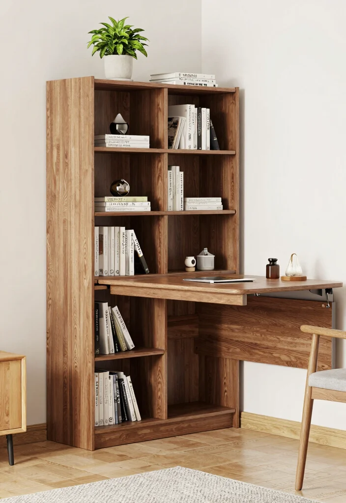 18 Hidden Bookshelf Door Ideas That Feel Magical - 10. Multi-Functional Bookshelf Door 1