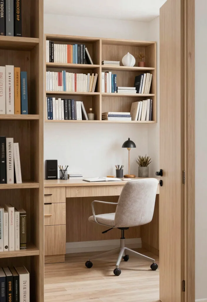 18 Hidden Bookshelf Door Ideas That Feel Magical - 12. Hidden Office Bookshelf Door 1
