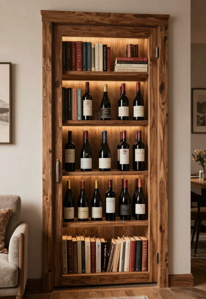 18 Hidden Bookshelf Door Ideas That Feel Magical - 9. Hidden Wine Cellar Bookshelf 1