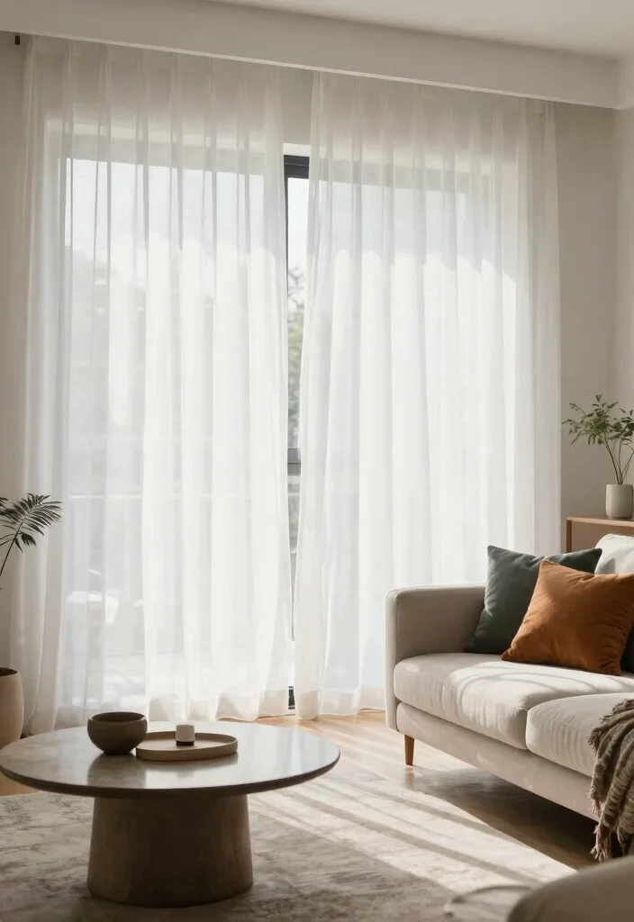 18 Living Room Curtains Ideas Modern Homes Are Loving - 5. Sheer Curtains 1