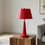 18 Red Table Lamp Ideas That Pop Boldly