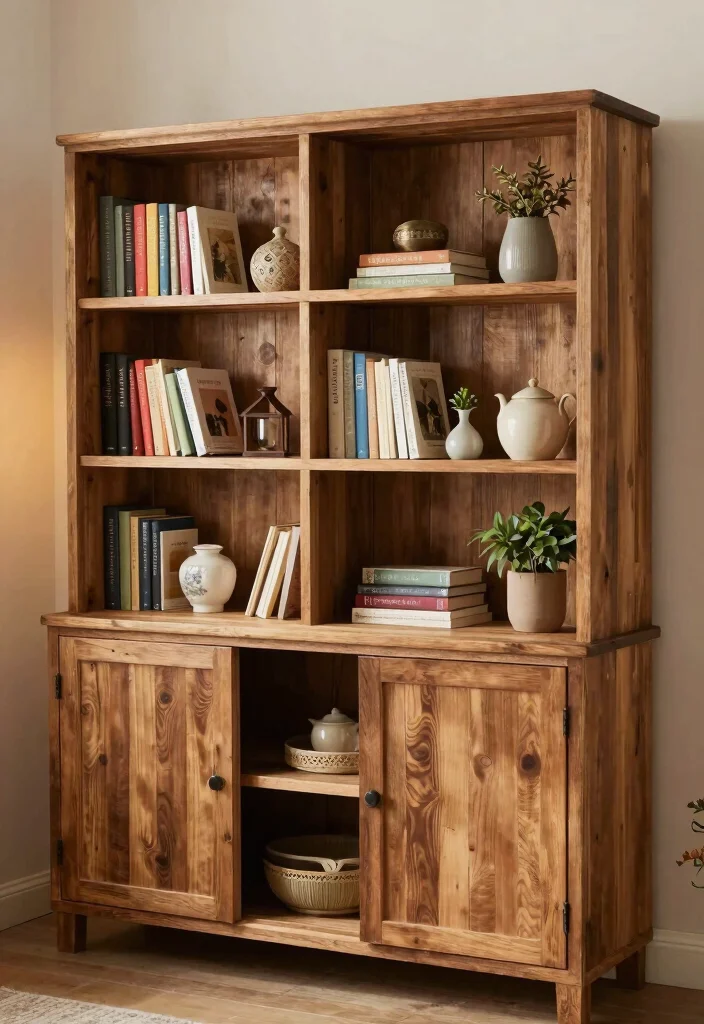 18 Simple Bookshelf Ideas That Still Look Stylish - 8. Open vs. Closed Storage 1