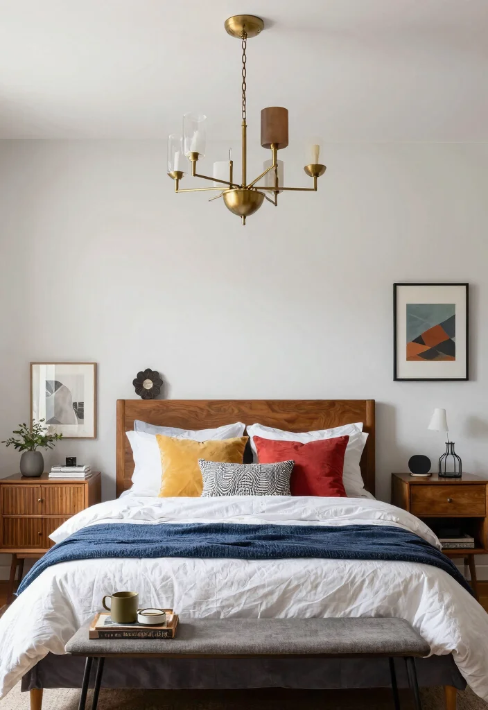 18 Small Chandelier Bedroom Ideas With Soft Sparkle - 18. Universal Charm 1