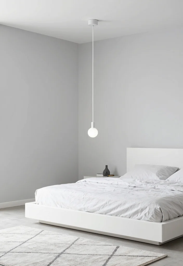 18 Small Chandelier Bedroom Ideas With Soft Sparkle - 3. Minimalistic Chic 1